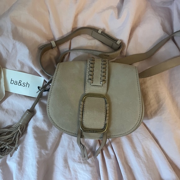 Brand new Teddy suede Ba&sh bag in NOISETTE - Picture 7 of 7